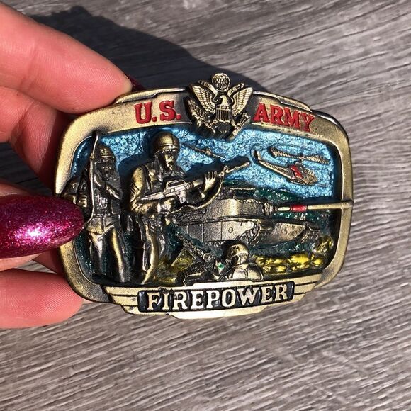 US Army Firepower belt buckle - Picture 2 of 5